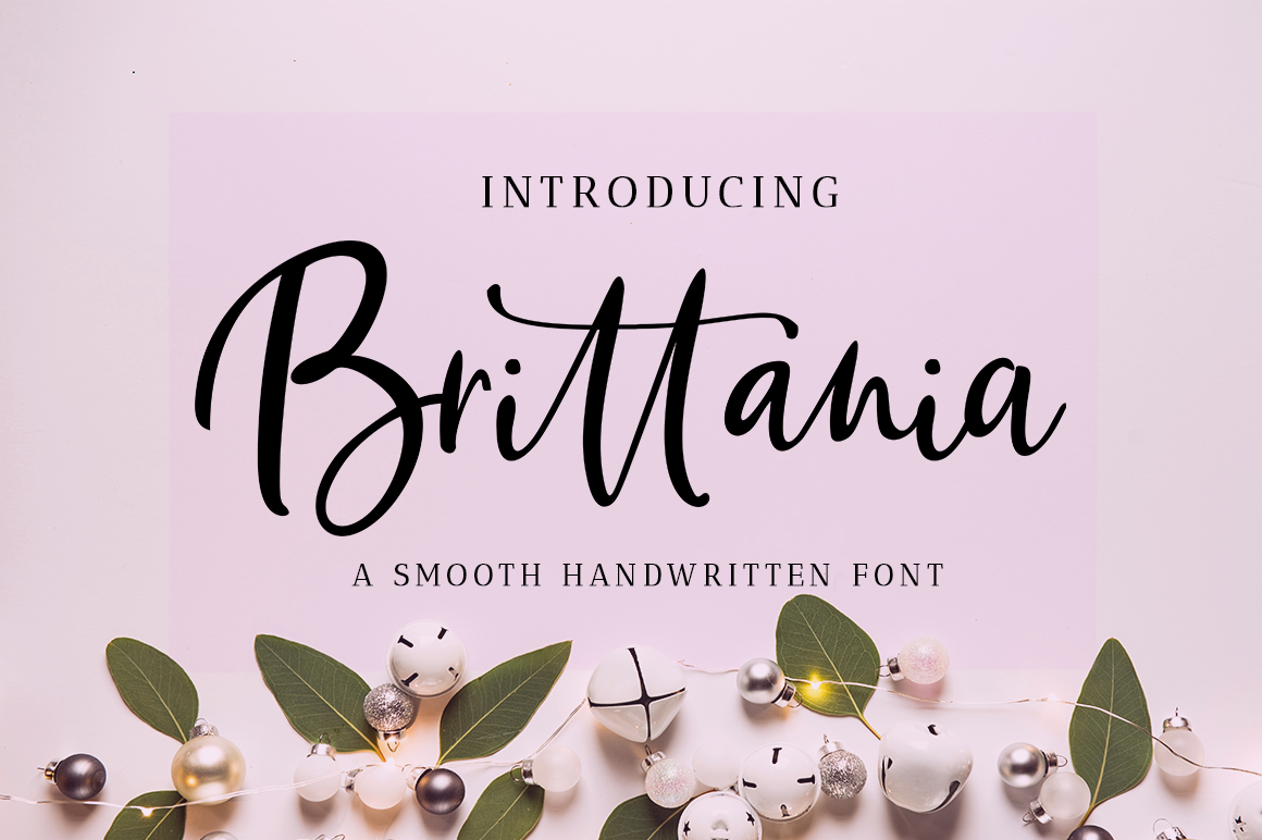 Brittania Script Font Poster 1