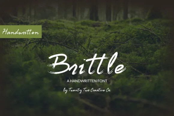 Brittle Font Brittle Font Poster 1