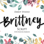 Brittney Script Font Poster 1