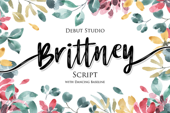 Brittney Script Font Poster 1