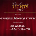 Broadway Lights Duo Font Poster 11
