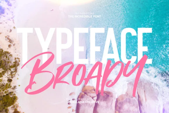 Broady Duo Font Broady Duo Font Poster 1