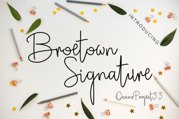 Broetown Signature Font Poster 1