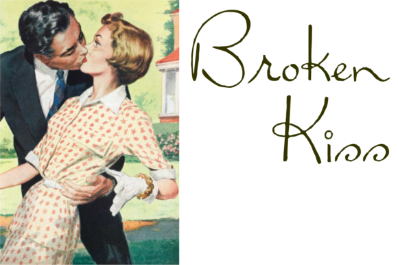 Broken Kiss Font Poster 1