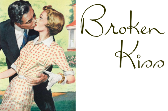 Broken Kiss Font