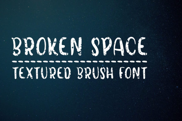Broken Space Font Poster 1
