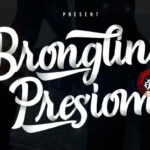 Brongline Presiom Font Poster 1