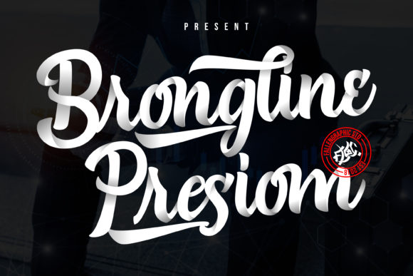 Brongline Presiom Font Poster 1