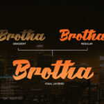 Brotha Script Font Poster 6