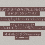 Brown Pen Script Font Poster 6
