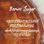 Brown Sugar Font Poster 4
