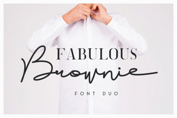 Brownie Duo Font Poster 1