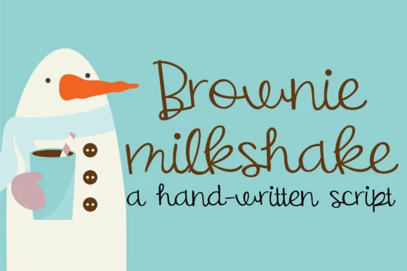Brownie Milkshake Font Brownie Milkshake Font Poster 1