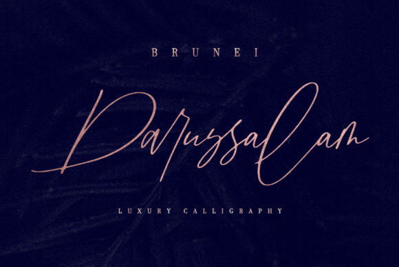 Brunei Darussalam Font Poster 1