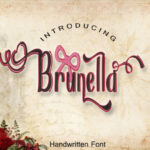 Brunella Font Poster 1