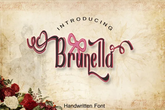 Brunella Font Brunella Font Poster 1
