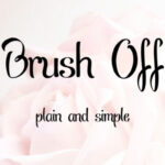 Brush off Font Poster 1