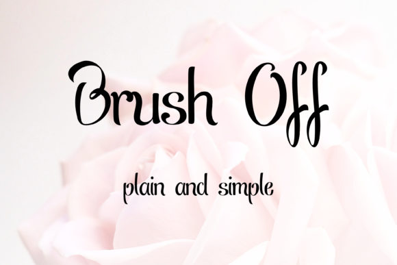 Brush off Font Poster 1