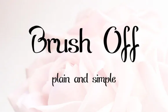 Brush off Font Brush off Font Poster 1