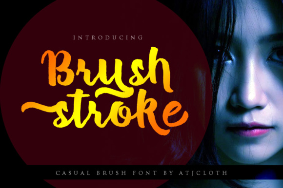 Brush Stroke Font Poster 1