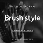 Brush Style Font Poster 1