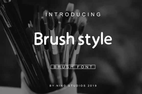 Brush Style Font Brush Style Font Poster 1