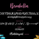 Brushella Font Poster 6