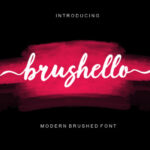 Brushello Font Poster 1