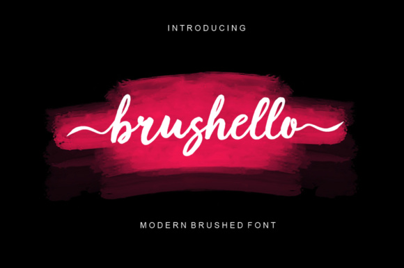 Brushello Font Poster 1