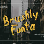 Brushly Fonta Font Poster 1