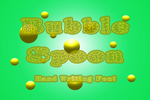 Bubble Spoon Font Poster 1