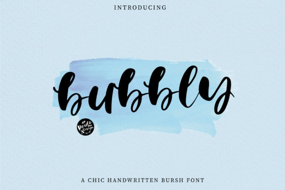 Bubbly Font Poster 1