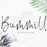 Bummill Font Poster 1