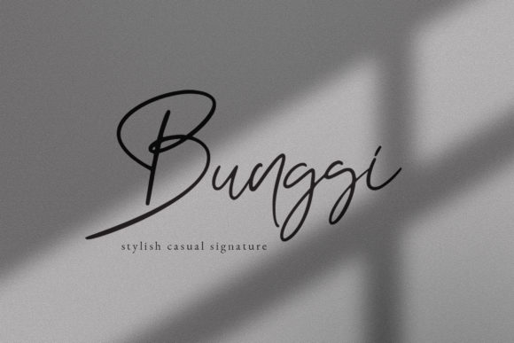 Bunggi Signature Font Poster 1