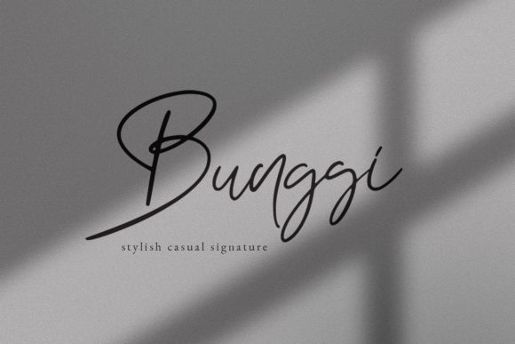 Bunggi Signature Font