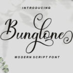 Bunglone Font Poster 1