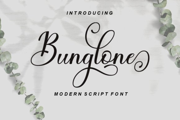 Bunglone Font Poster 1