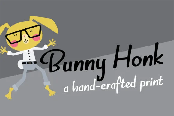 Bunny Honk Font Bunny Honk Font Poster 1
