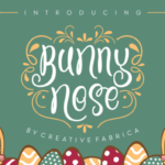 Bunny Nose Font Poster 1