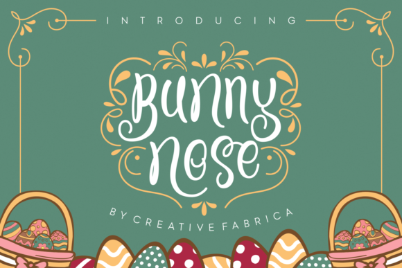 Bunny Nose Font Bunny Nose Font Poster 1