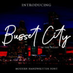 Busset City Font Poster 1