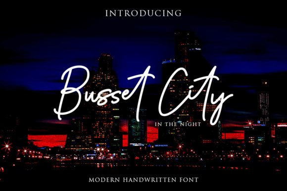 Busset City Font Poster 1