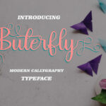 Buterfly Font Poster 1