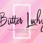 Butter Luchy Font Poster 1