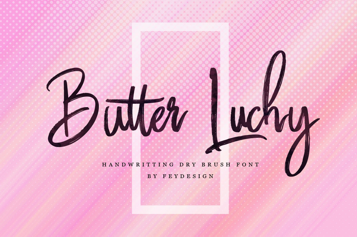 Butter Luchy Font Poster 1
