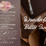 Butter Swany Font Poster 8