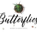 Butterflies Script Font Poster 1