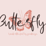 Butterfly Font Poster 1