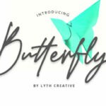 Butterfly Font Poster 1