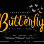 Butterfly Font Poster 1